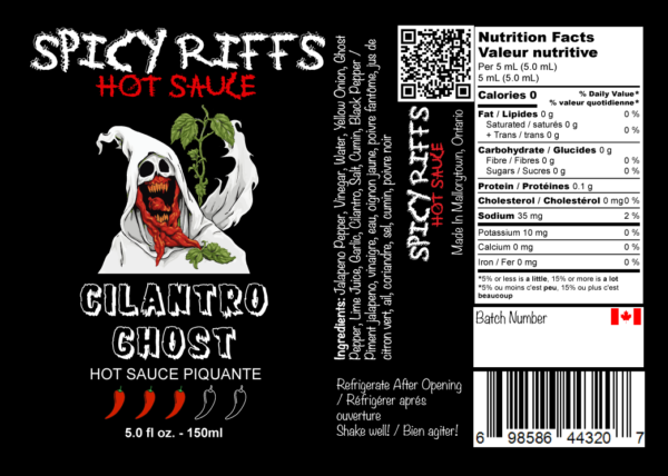 Cilantro Ghost Hot Sauce (3/5🔥) - Image 3